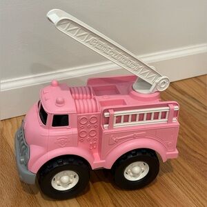 Green Toys Pink Fire Truck Toy Vehicle